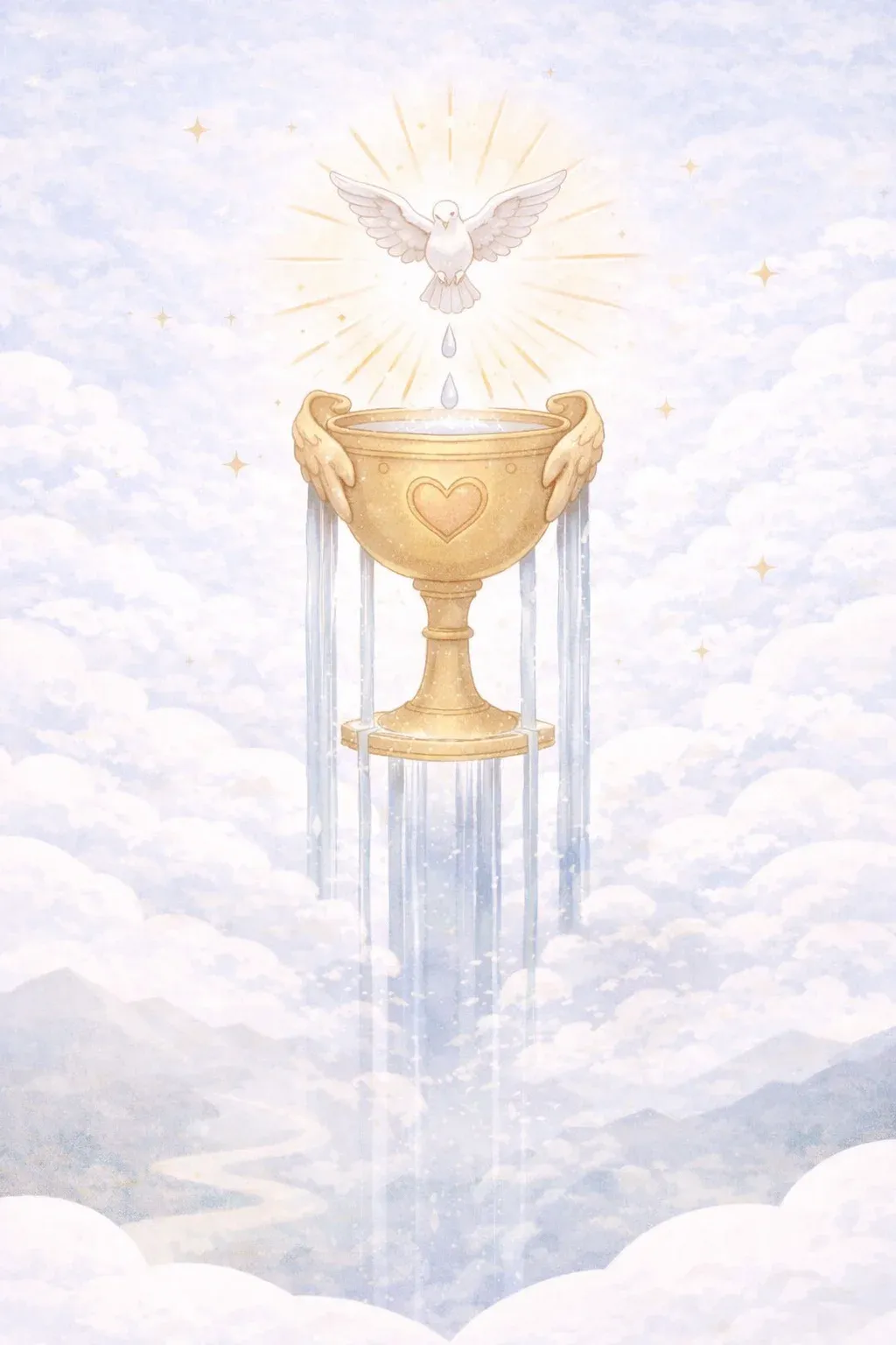 Ace of Cups tarot card artwork