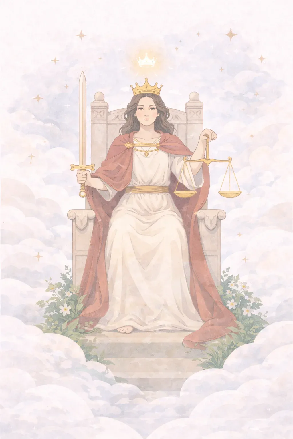 Justice tarot card artwork