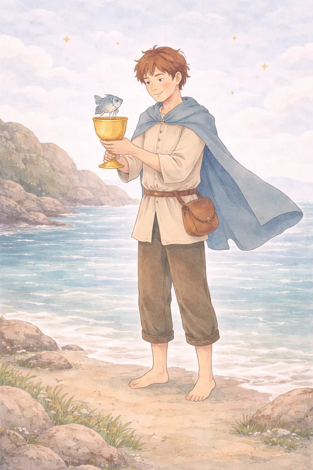 Page of Cups tarot card artwork