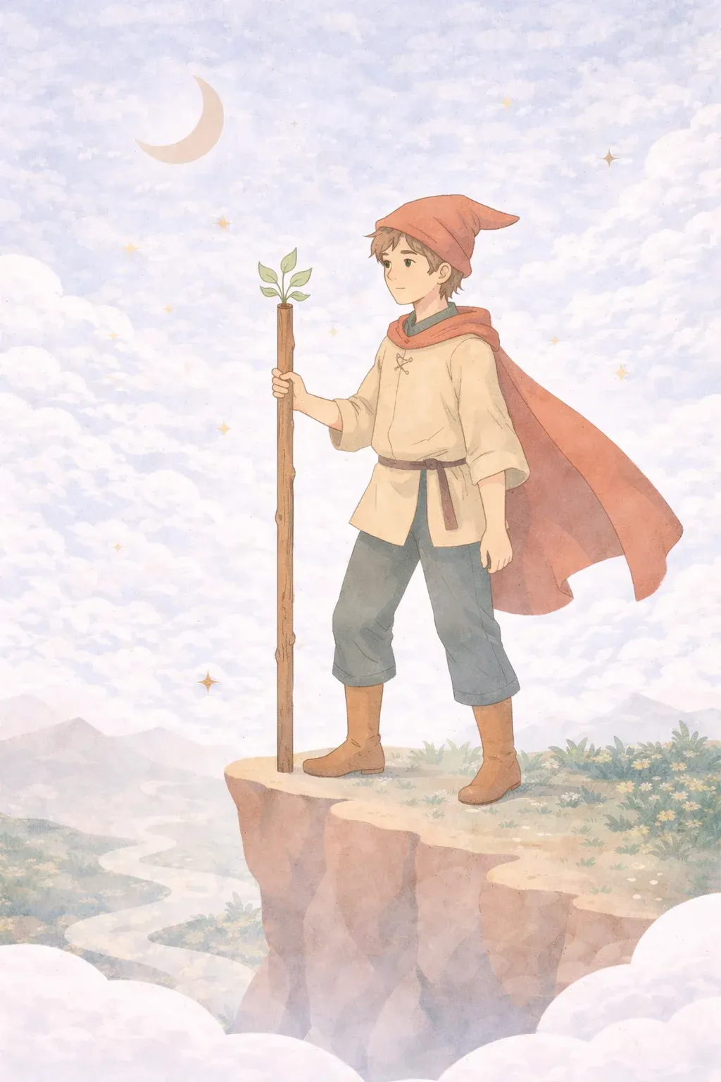 Page of Wands tarot card artwork