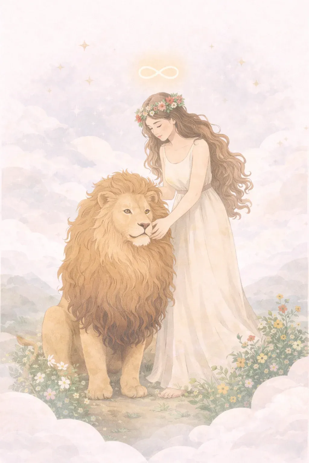 Strength tarot card artwork