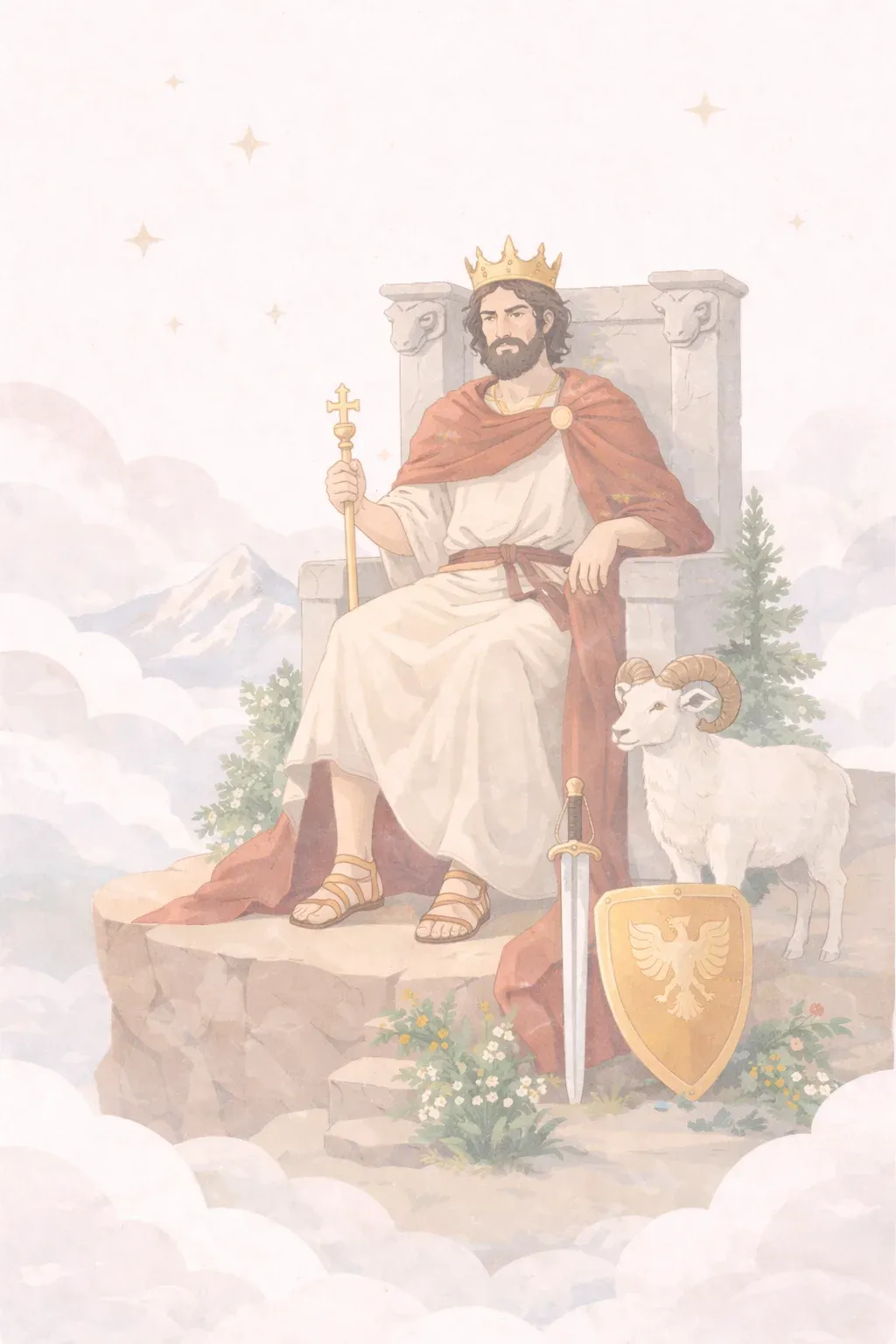 The Emperor tarot card artwork