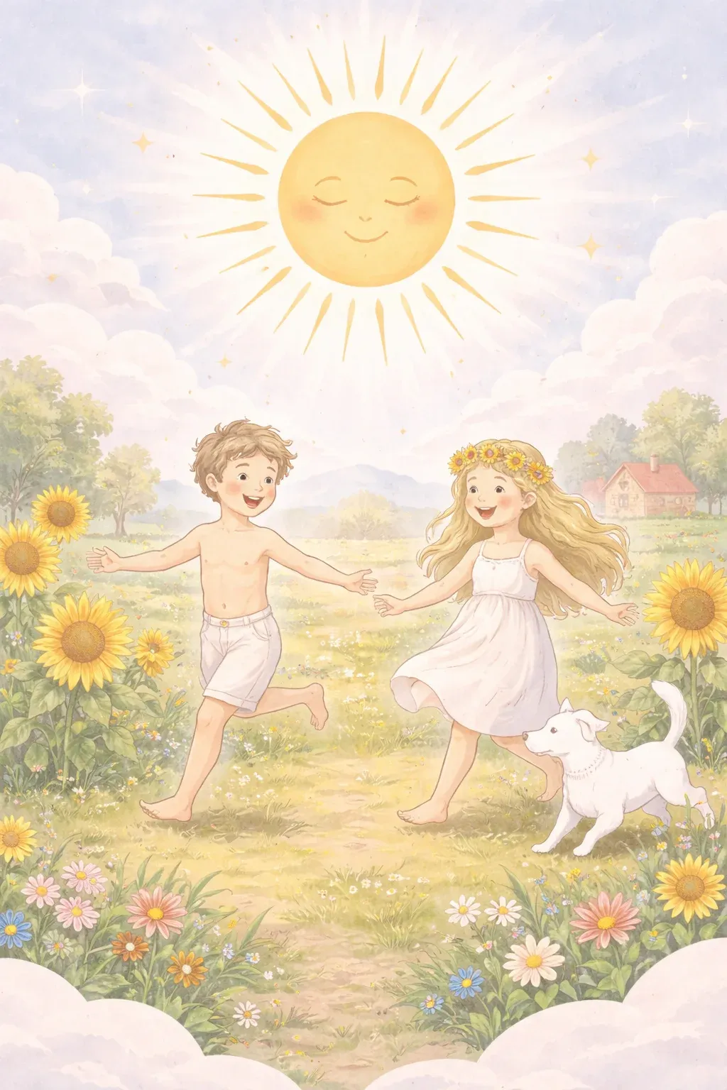 The Sun tarot card artwork