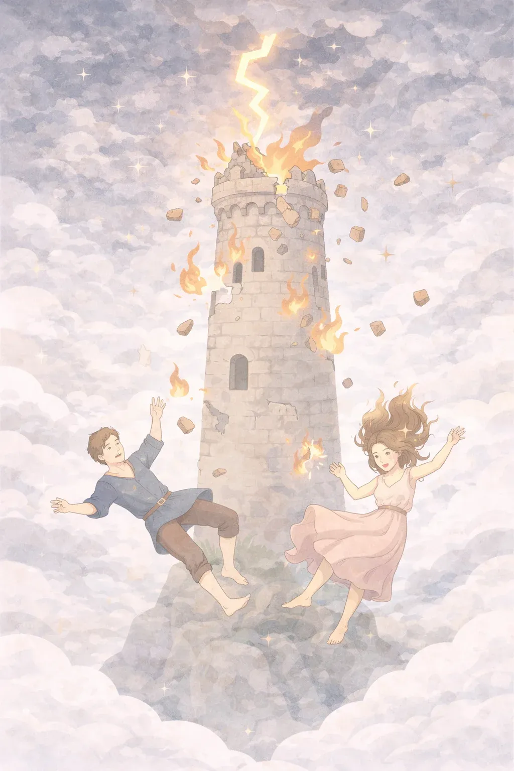 The Tower tarot card artwork